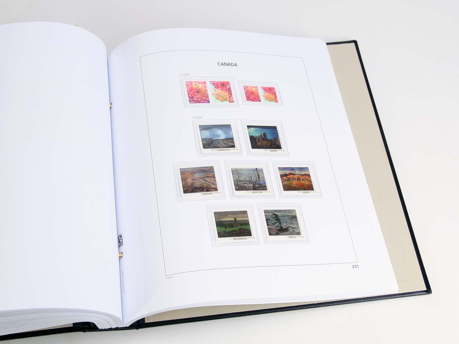 davo-luxe-suppl-ment-canada-2020-feuille-album-timbres-bandes image 1