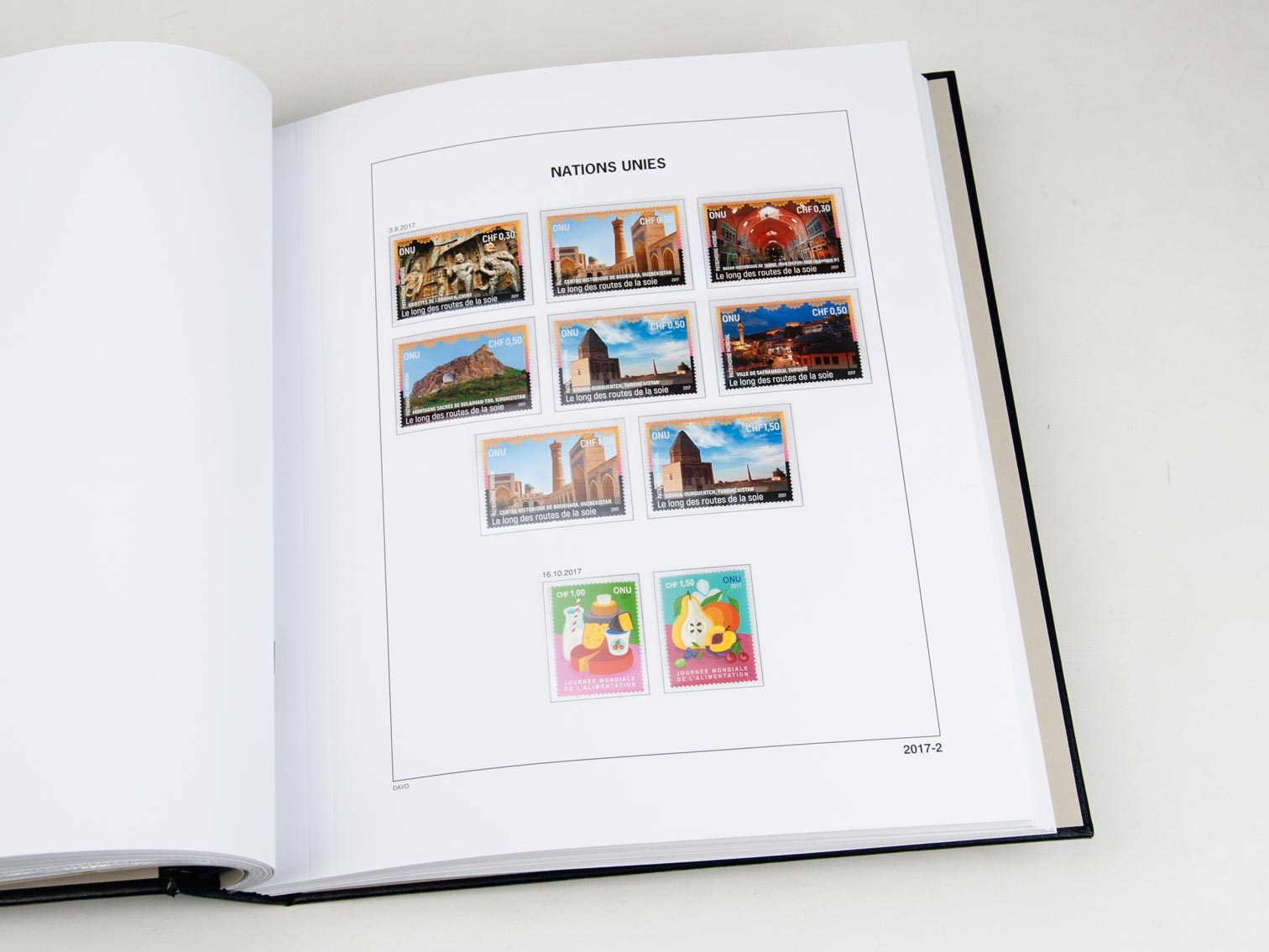 davo-luxe-onu-gen-ve-2017-pages-album-timbres-170g image 1