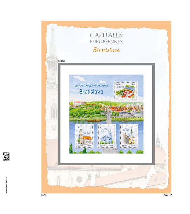 davo-luxe-capitales-eur-2023-bratislava-feuillets-timbres image 1