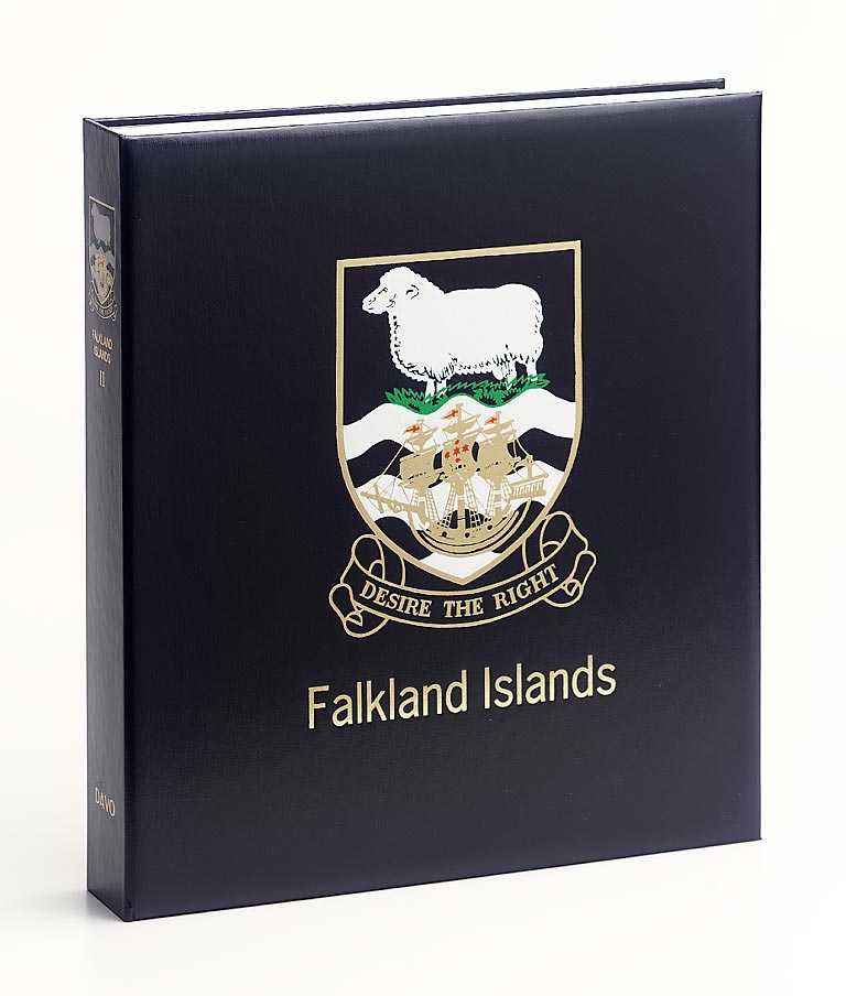 davo-luxe-falkland-isl-iii-reliure-album-timbres-bleue-cassette image 1