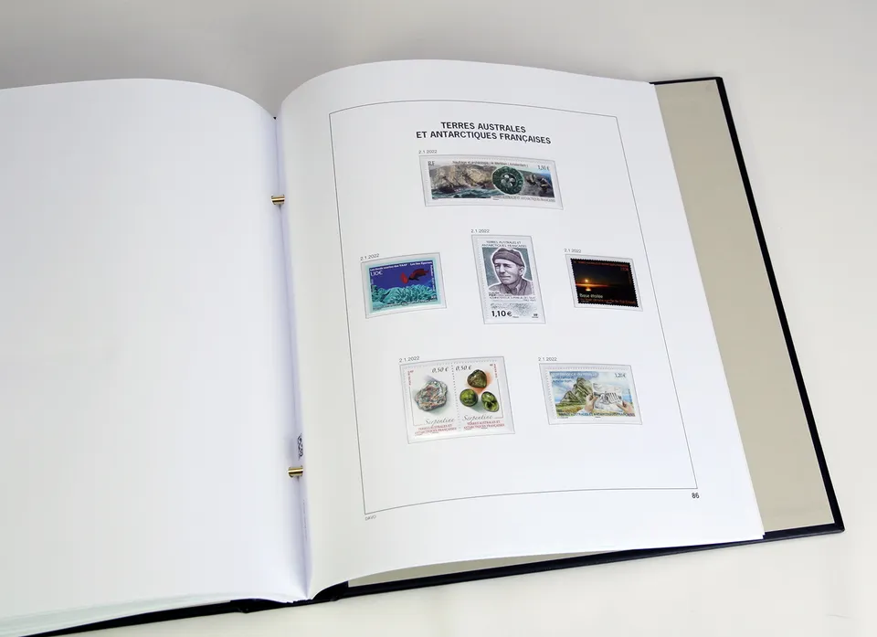 davo-luxe-suppl-ment-taaf-2022-pages-album-timbres-170-g image 1