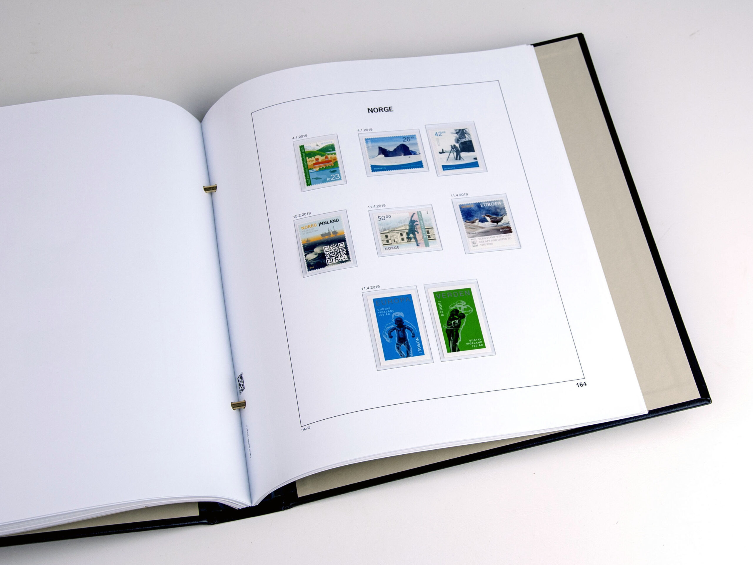 davo-luxe-norv-ge-2019-feuillets-album-timbres-bandes image 1