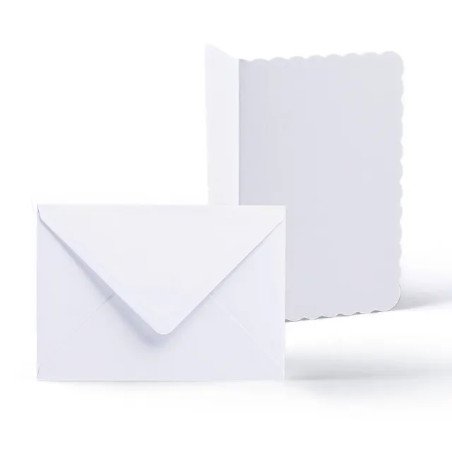enveloppes-france-cartes-et-papiers-lot-cartes-blanches-ondul-es image 1