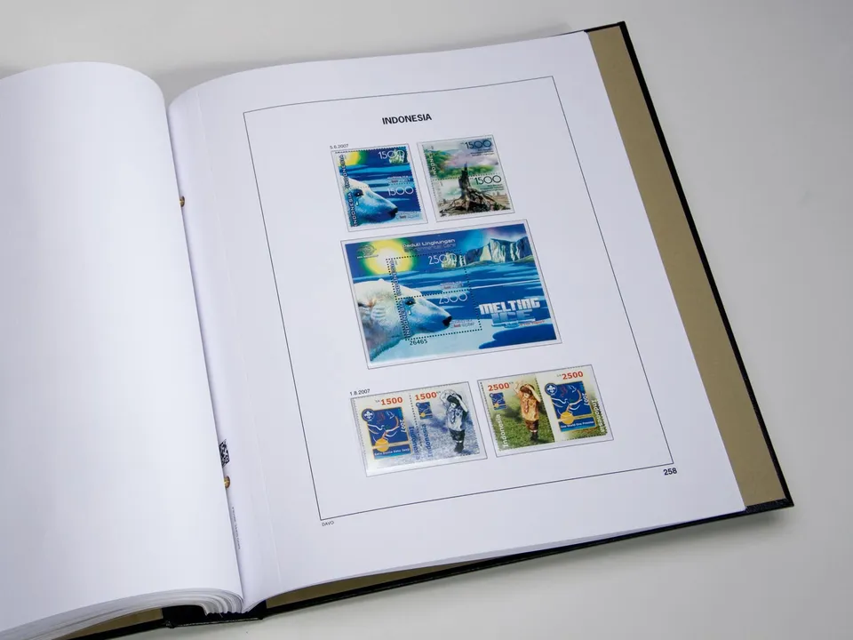 davo-luxe-indon-sie-2017-pages-album-timbres-papier-170g image 1