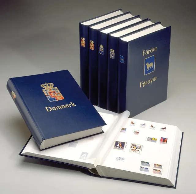 davo-stockbooks-g-danemark-classeur-timbres-bleu image 1