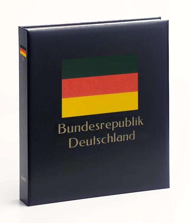 davo-luxe-reliure-timbres-allemagne-brd-iii-bleue-avec-coffret image 1