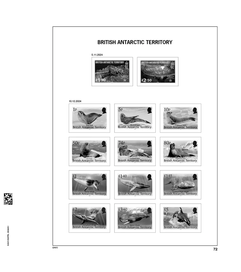 davo-luxe-falkland-2024-suppl-ment-timbres-papier-170g image 1