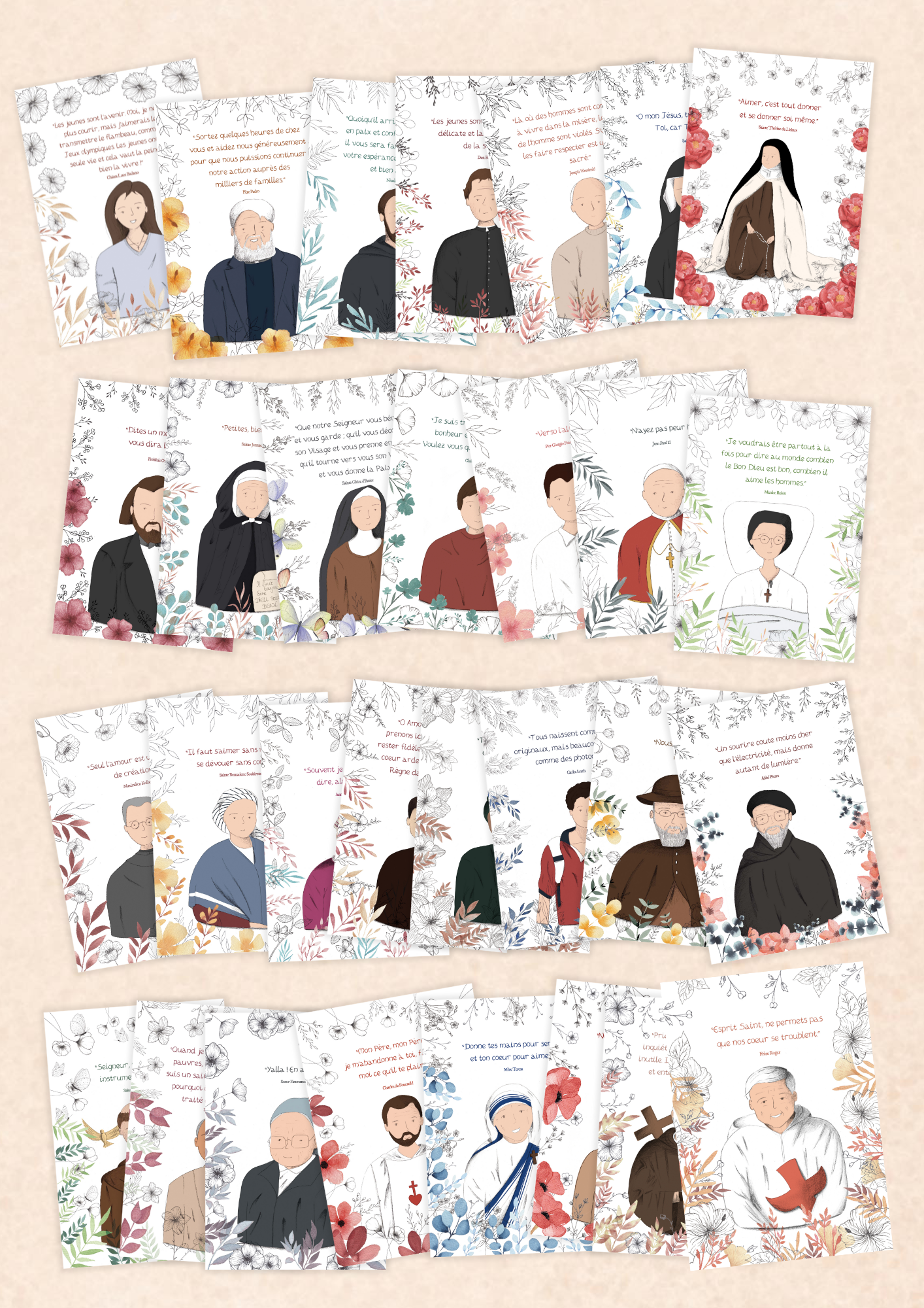 murmures-de-papier-saints-t-moins-cartes-postales-10-5x14-8-cm image 1