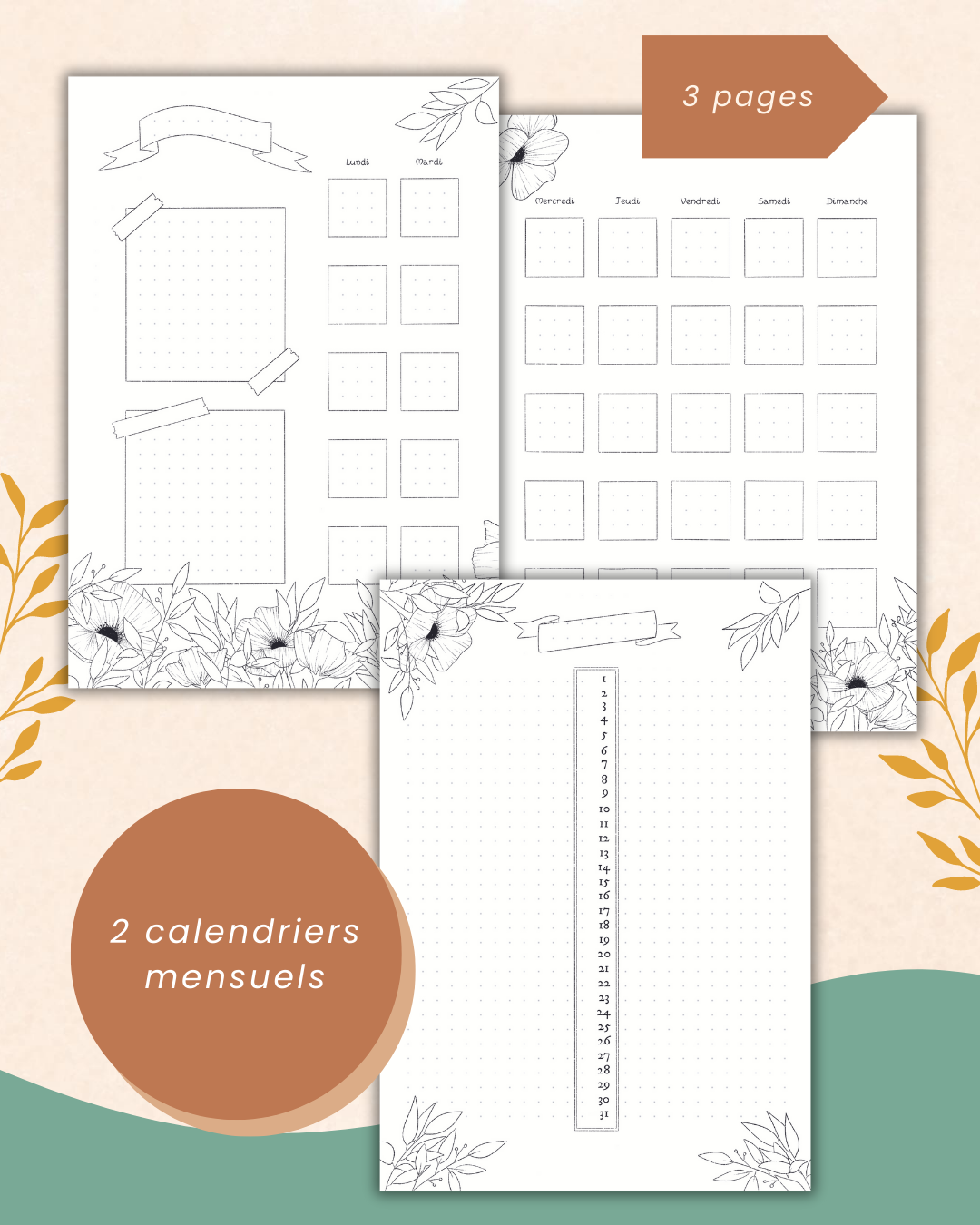 murmures-de-papier-bullet-journal-coquelicot-t-l-charger-fait-main image 3