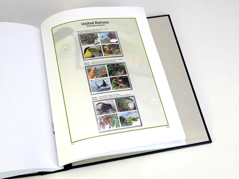 davo-luxe-suppl-ment-timbres-onu-esp-ces-2022 image 1