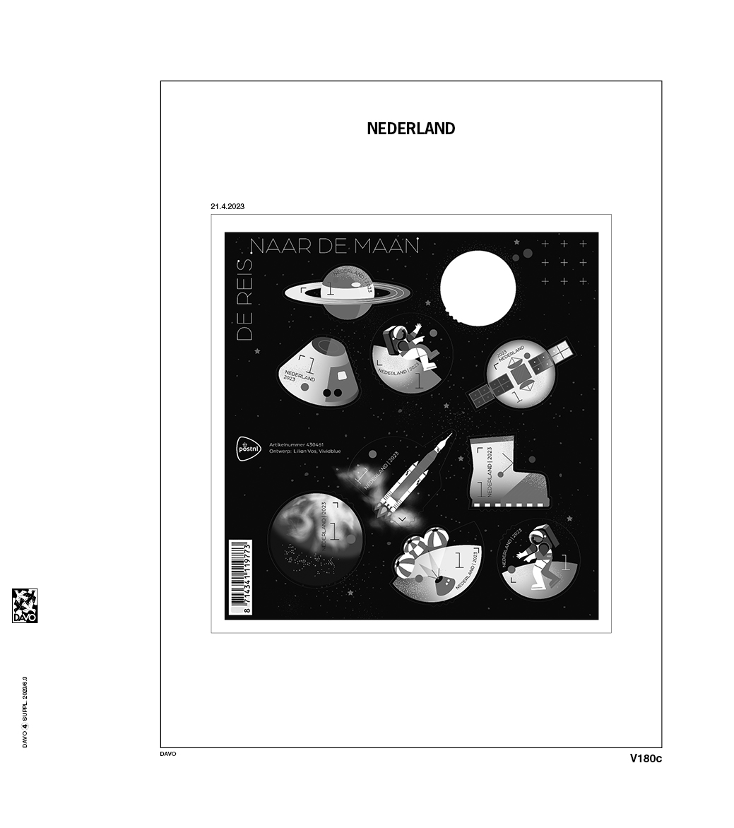davo-luxe-nederland-velletjes-extra-2023-pages-suppl-ment-album-timbres image 1