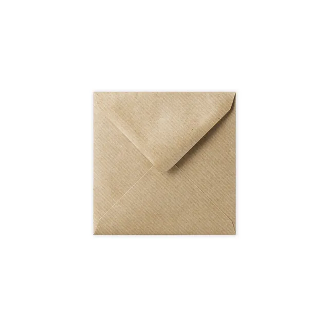 enveloppes-france-enveloppes-en-papier-kraft-stri-e-116x116-mm-marron image 1