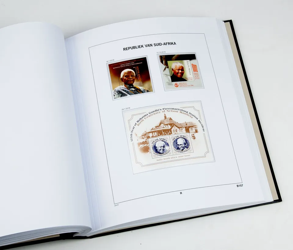 davo-luxe-afrique-du-sud-2018-pages-album-timbres-papier-170g image 1