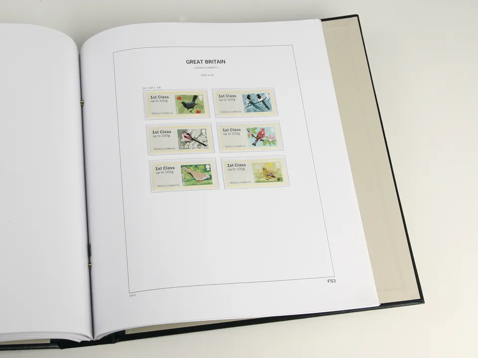 davo-luxe-grande-bretagne-fast-stamps-2011-pages-album-timbres image 1