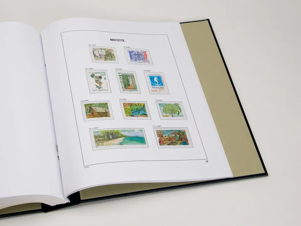 davo-luxe-mayotte-2007-suppl-ment-feuilles-album-timbres image 1