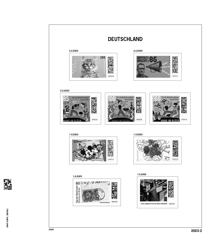 davo-luxe-allemagne-2023-feuilles-suppl-ment-timbres image 1