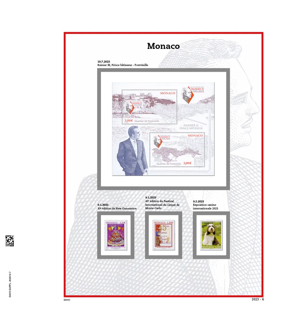 davo-luxe-monaco-2023-feuillets-album-timbres-200g image 1