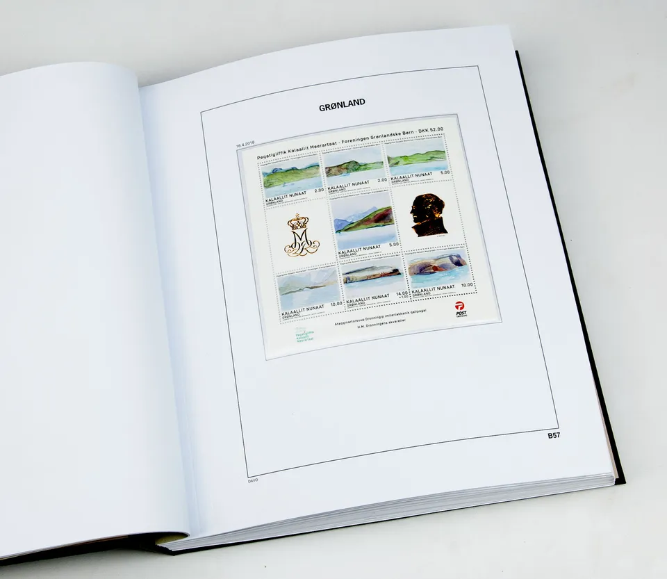 davo-luxe-suppl-ment-groenland-2018-feuilles-album-timbres image 1