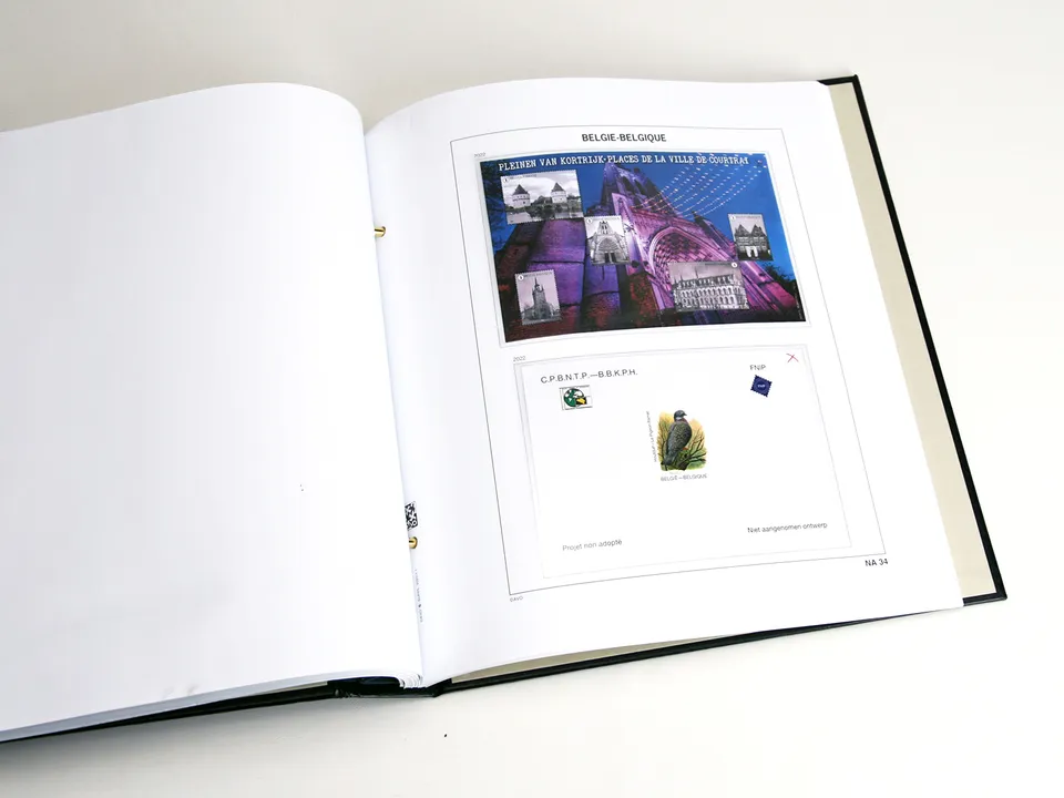 davo-luxe-belgique-na34-2022-pages-album-timbres-170g image 1