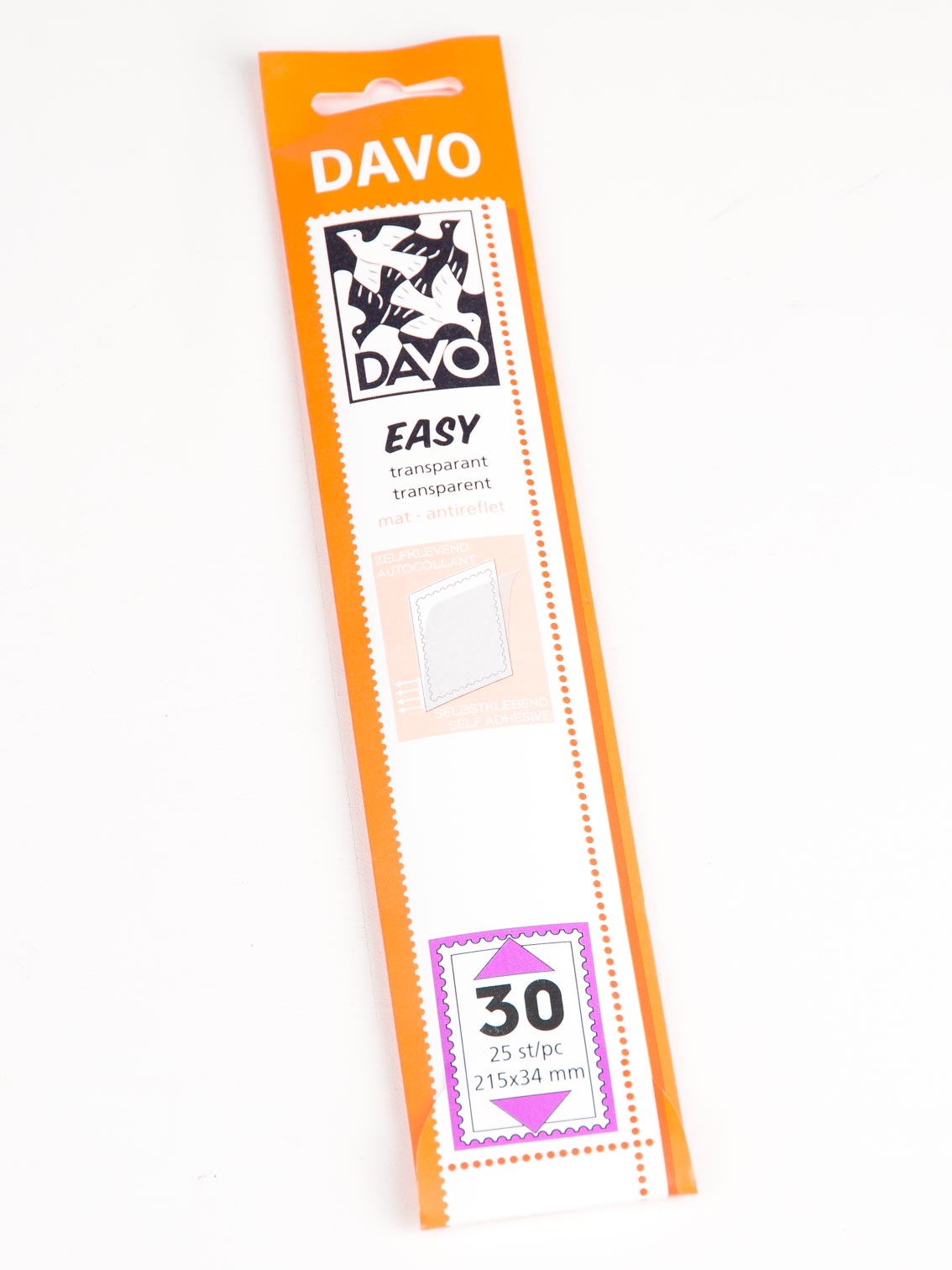 davo-easy-t30-215x34-bandes-timbres-transparentes-25-pi-ces image 1