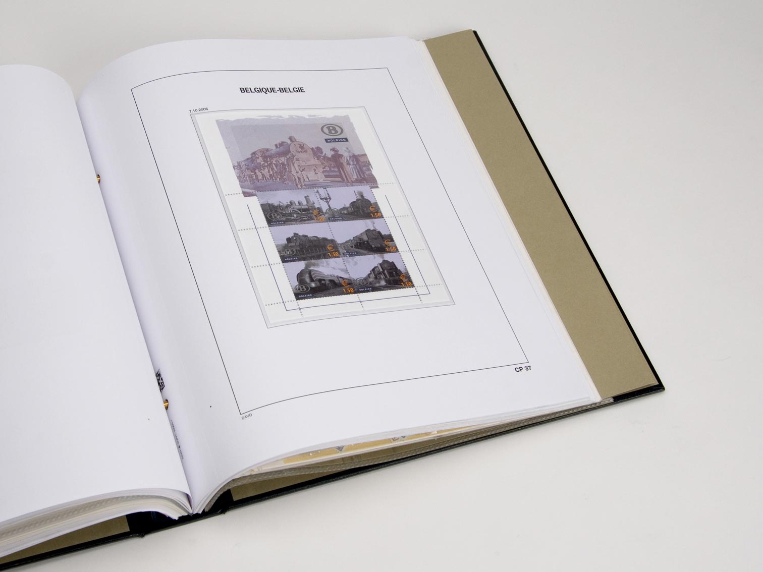 davo-luxe-belgique-chemin-de-fer-2006-pages-album-timbres image 1