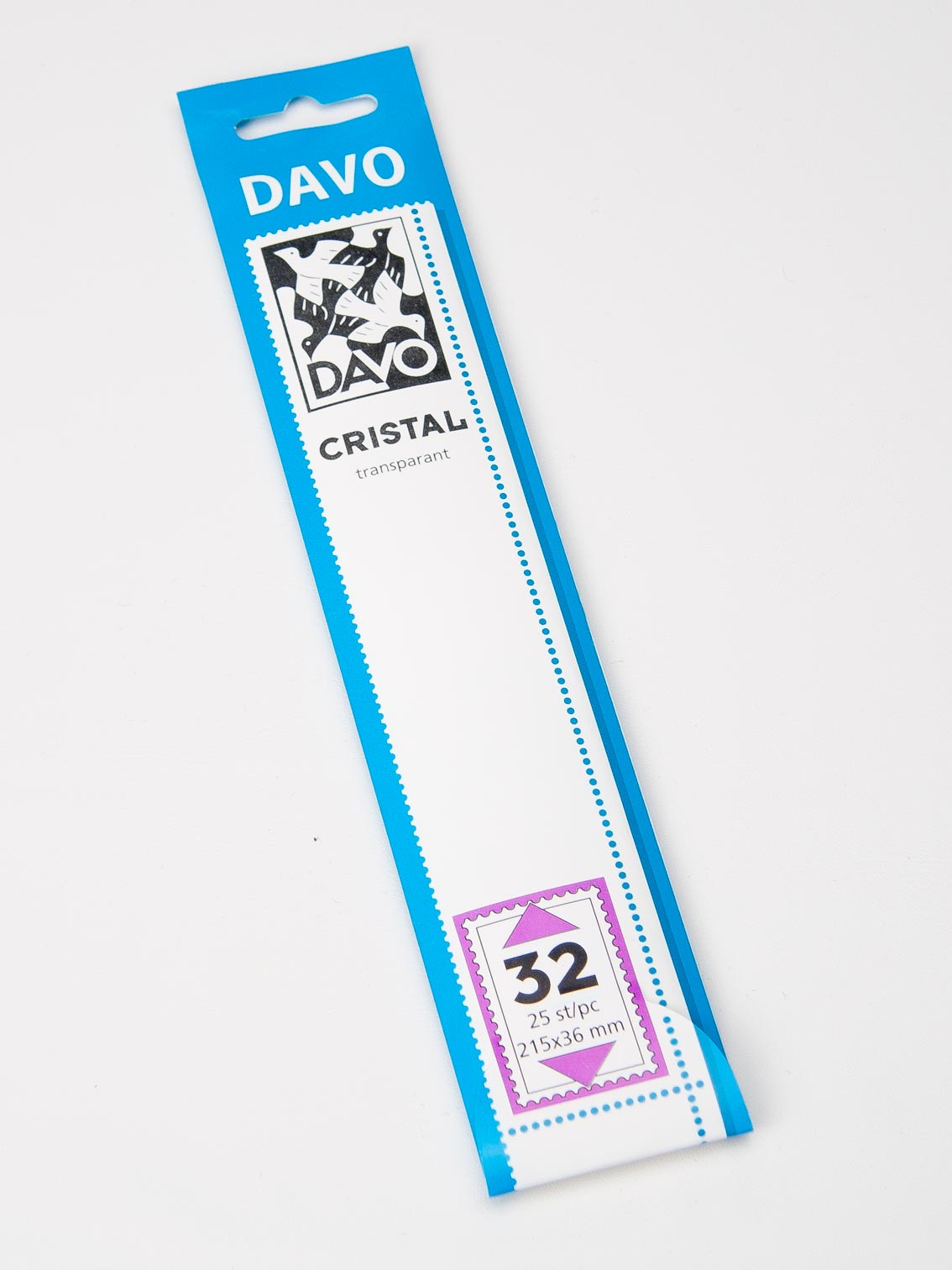 davo-cristal-c32-bandes-de-montage-215x36-lot-de-25-transparent image 1