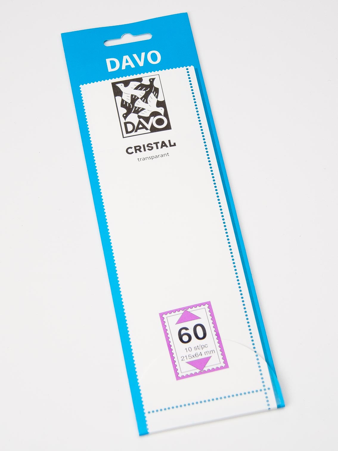 davo-cristal-c60-215x64-bandes-timbres-transparentes-x10 image 1