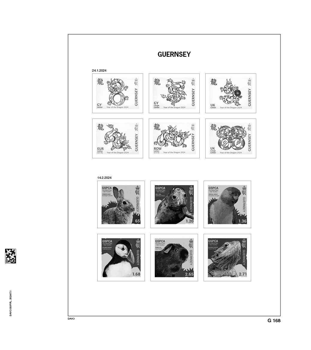 davo-luxe-guernsey-2024-feuilles-album-timbres-170-g image 1