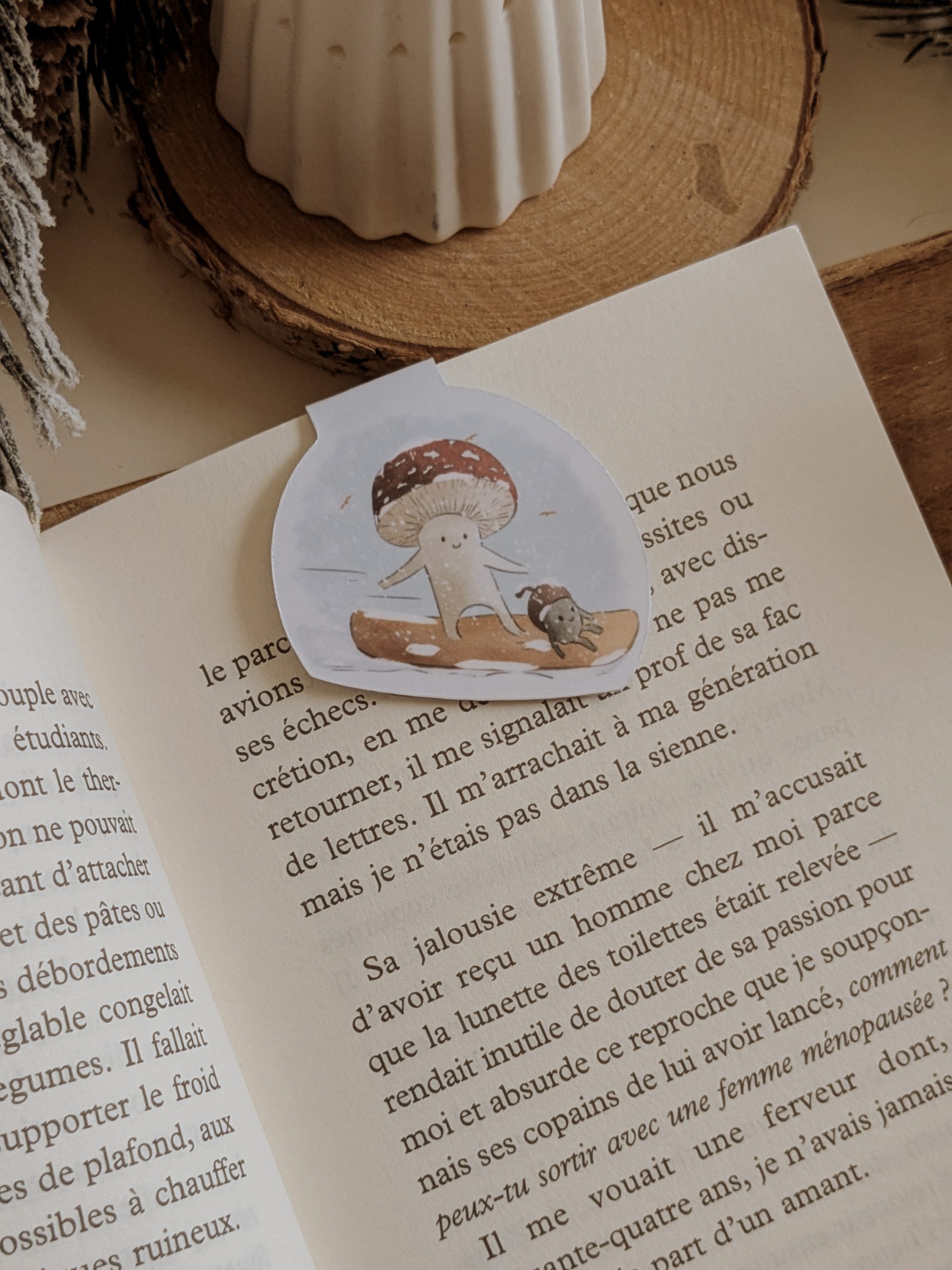 murmures-de-papier-marque-pages-luge-marque-page-magn-tique-hiver image 3