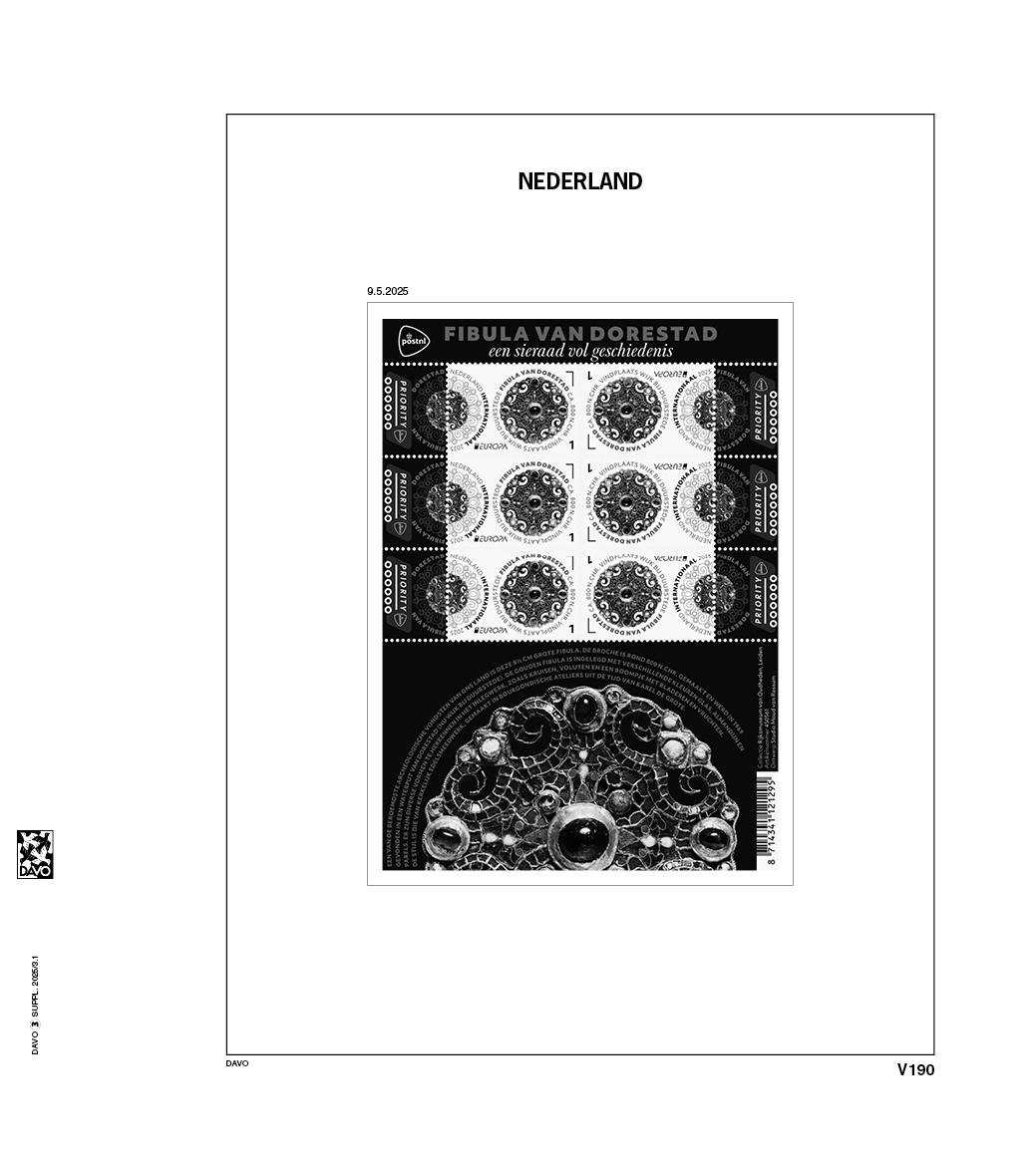 davo-luxe-pays-bas-feuillets-2025-suppl-ment-album-timbres image 1