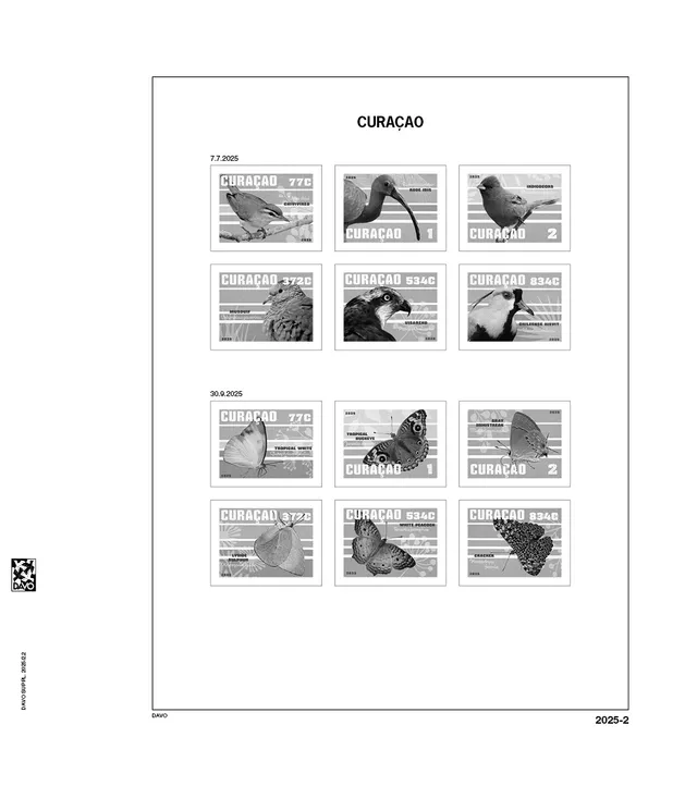 davo-luxe-suppl-ment-cura-ao-2025-pages-album-timbres-170g image 1