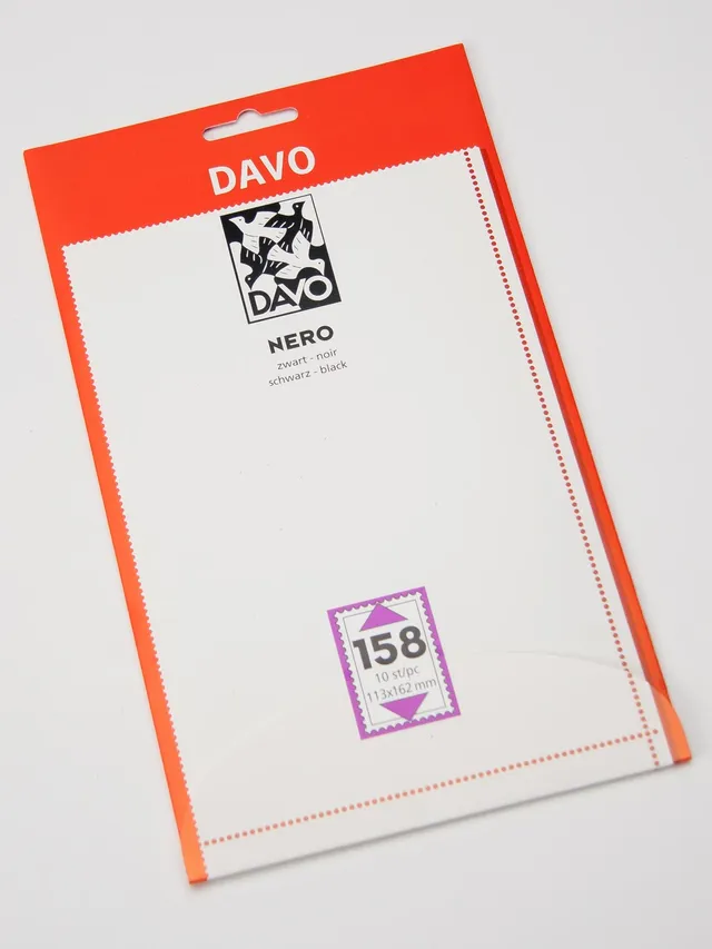 davo-nero-n158-bandes-timbres-fond-noir-113x162-lot-10 image 1