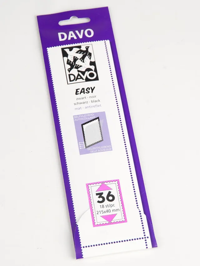 davo-easy-bandes-montage-timbres-noires-z36-215x40-18-pcs image 1