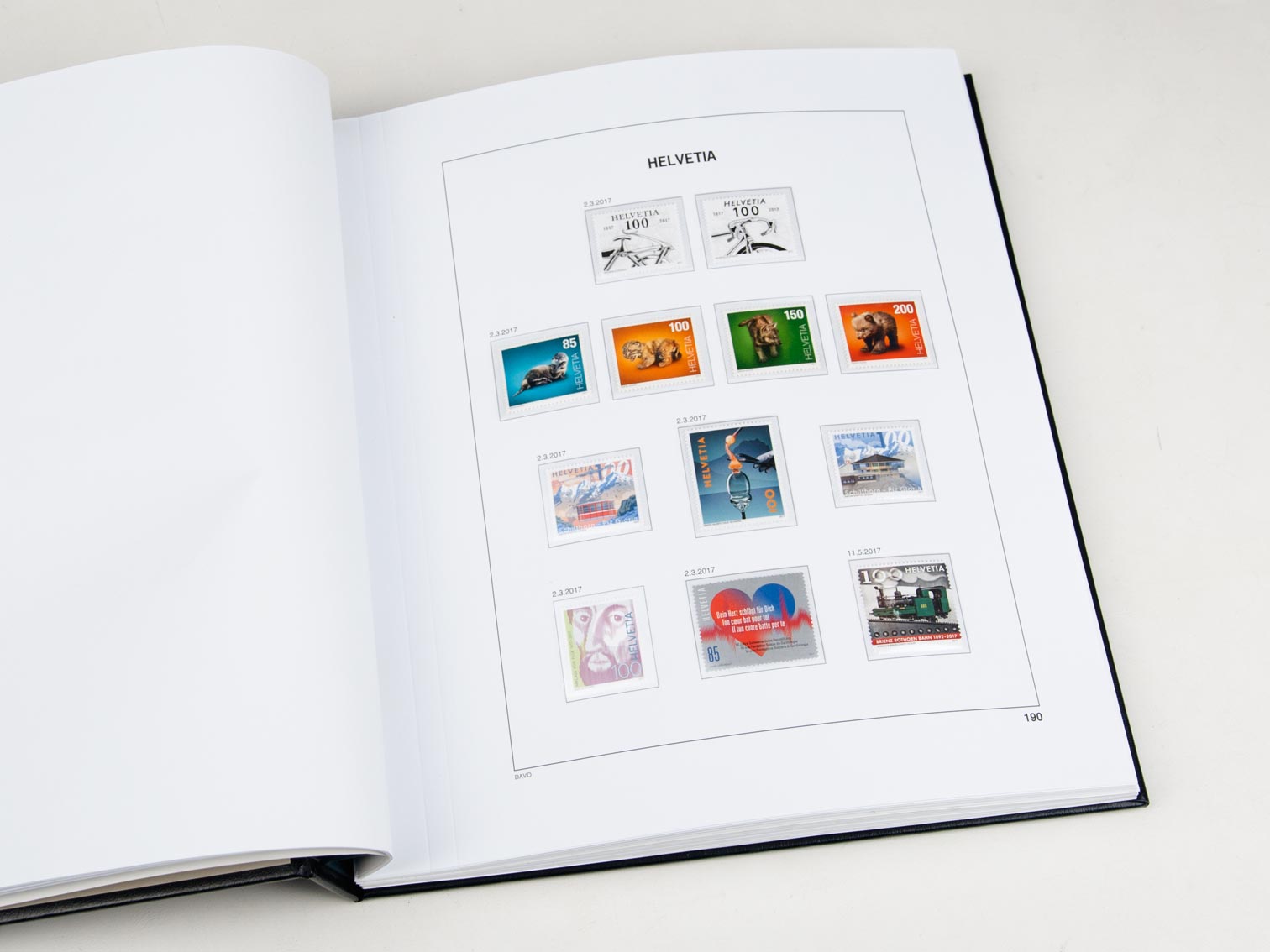 davo-luxe-zwitserland-2017-pages-album-timbres-suisse image 1