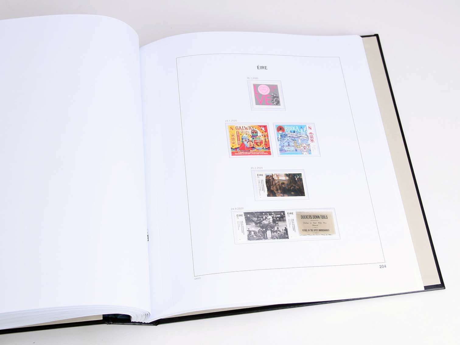 davo-luxe-irlande-2020-feuilles-album-timbres-170-g image 1
