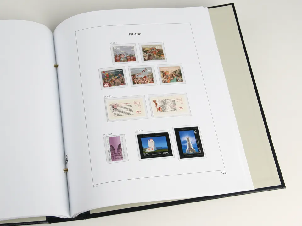 davo-luxe-islande-2014-feuillets-suppl-ment-timbres-annuels image 1