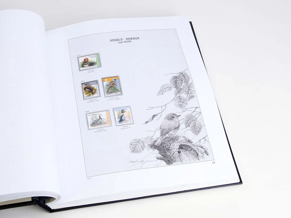 davo-luxe-belgique-v-feuilles-timbres-1995-1999 image 1