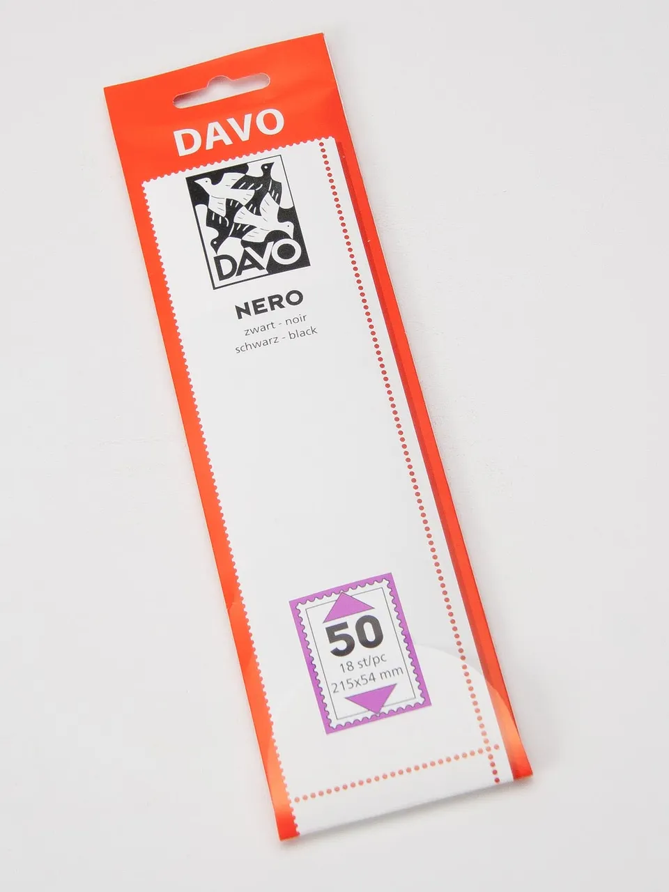 davo-nero-n50-bandes-de-montage-215x54-fond-noir-18-pcs image 1