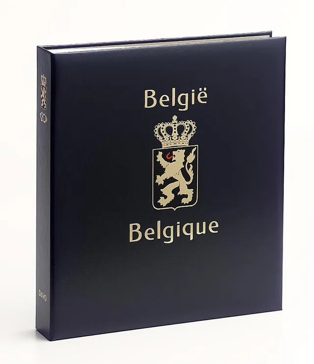 davo-luxe-belgique-v-album-timbres-bleu-cassette image 1