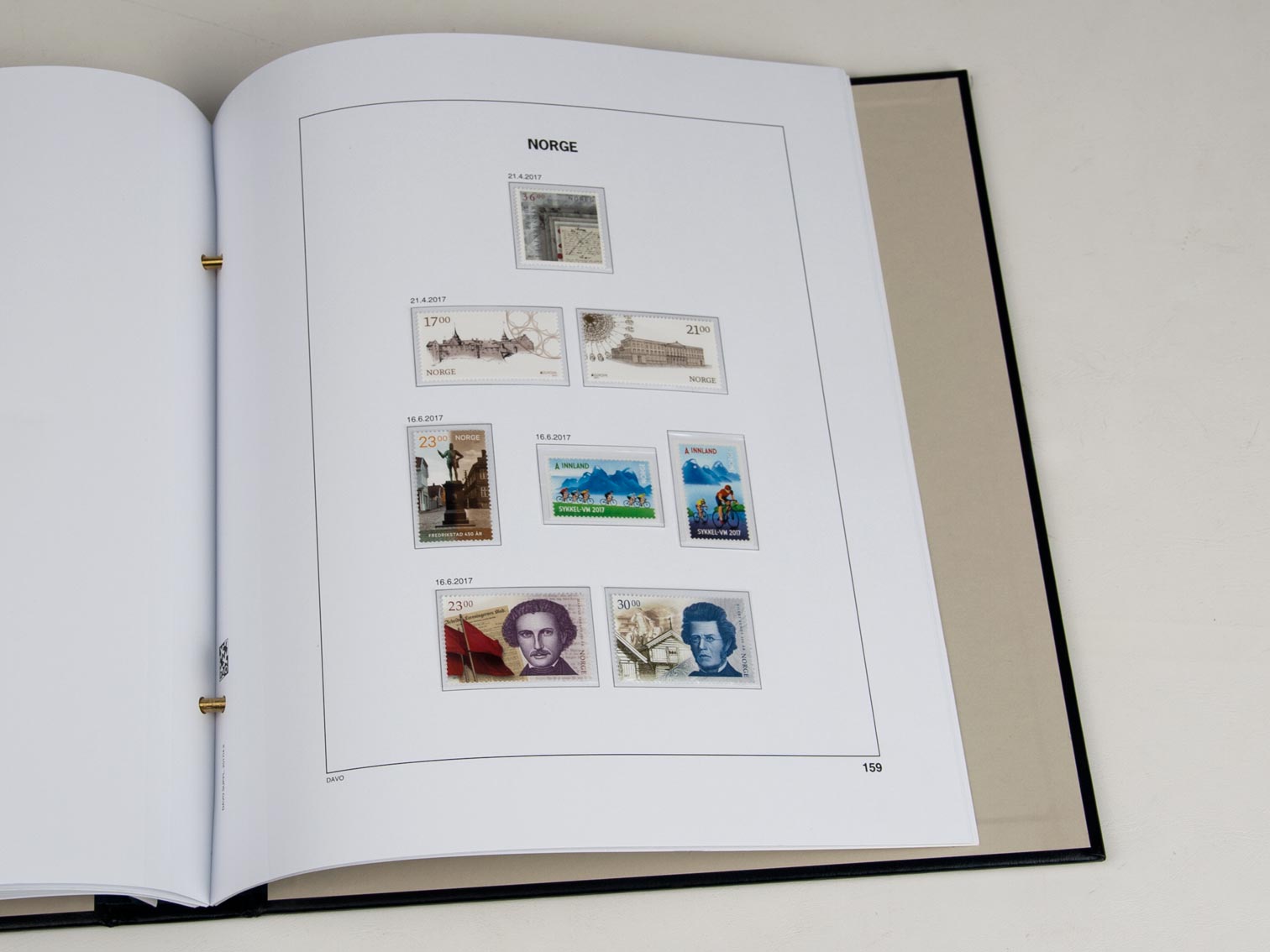 davo-luxe-norv-ge-2017-pages-album-timbres image 1