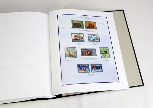 davo-luxe-aland-gutterpairs-2022-feuilles-album-timbres-170g image 1
