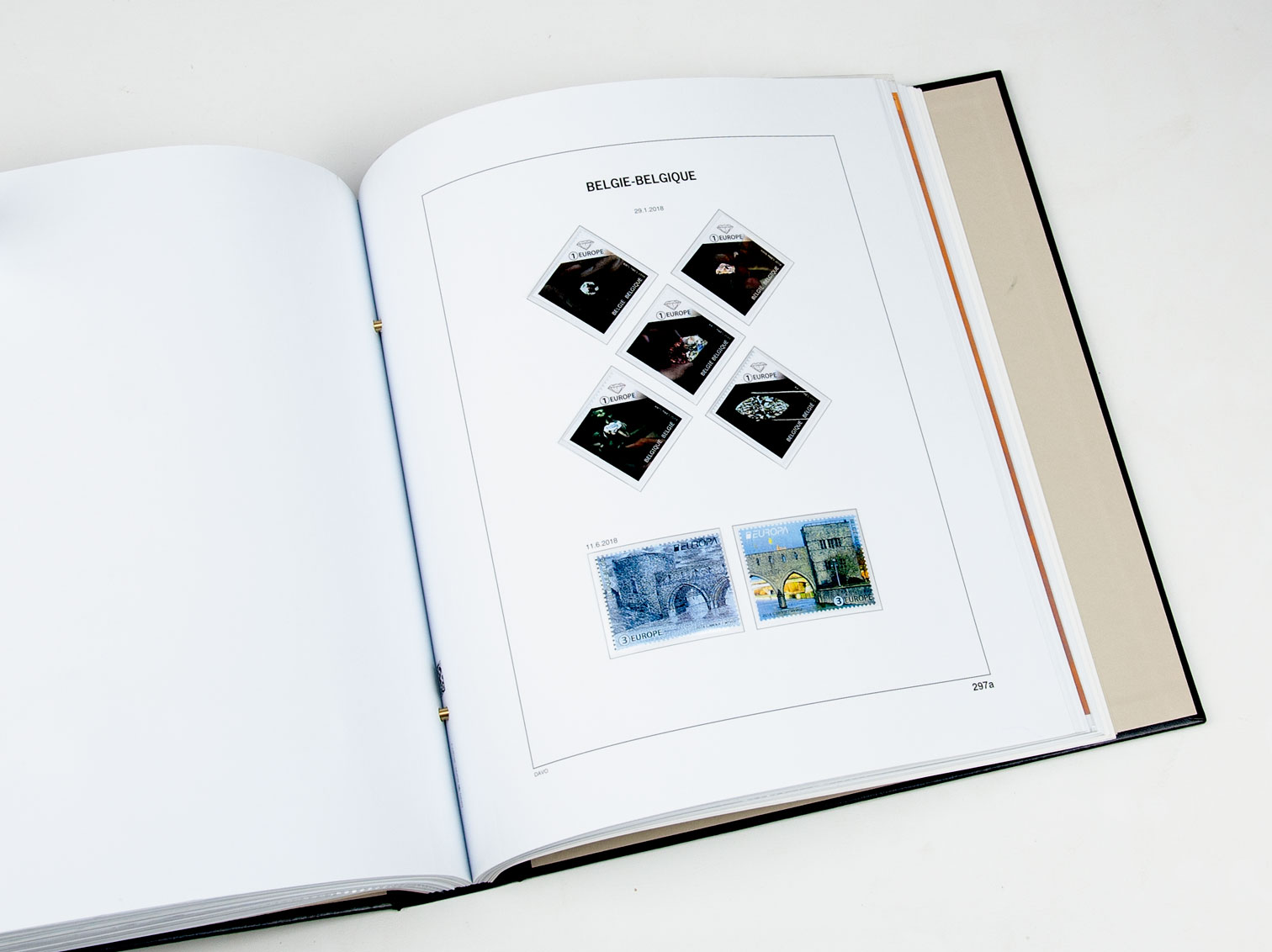 davo-luxe-belgique-blocs-2018-feuilles-album-timbres-170g image 1