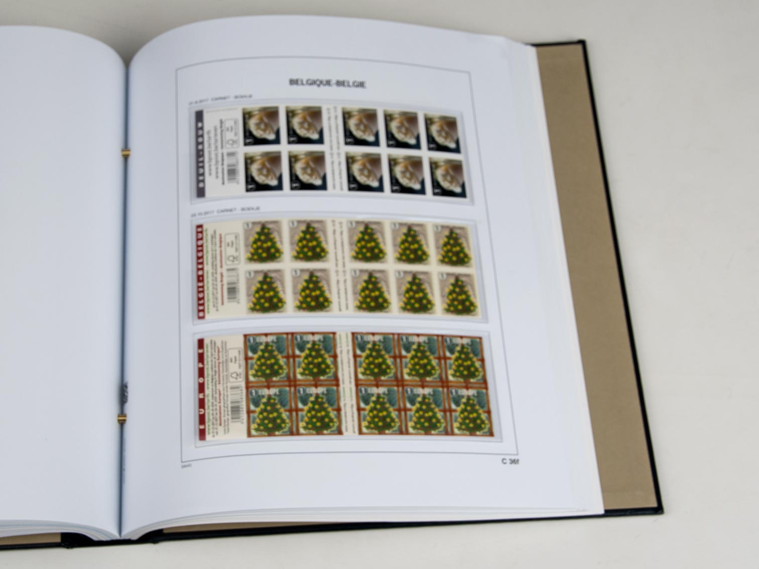 davo-luxe-suppl-ment-belgique-carnets-2017-feuilles-album-timbres image 1