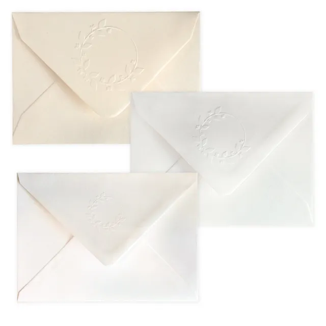 enveloppes-france-v-nements-couronne-de-laurier-c6-enveloppe-gaufr-e image 1