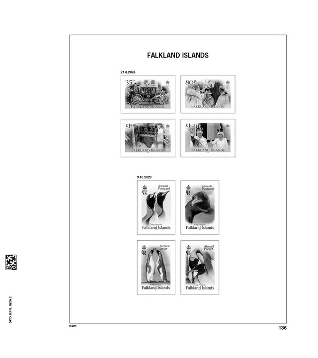 davo-luxe-falkland-2023-feuilles-suppl-ment-album-timbres image 1