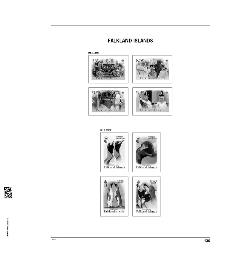 davo-luxe-falkland-2023-feuilles-suppl-ment-album-timbres image 1