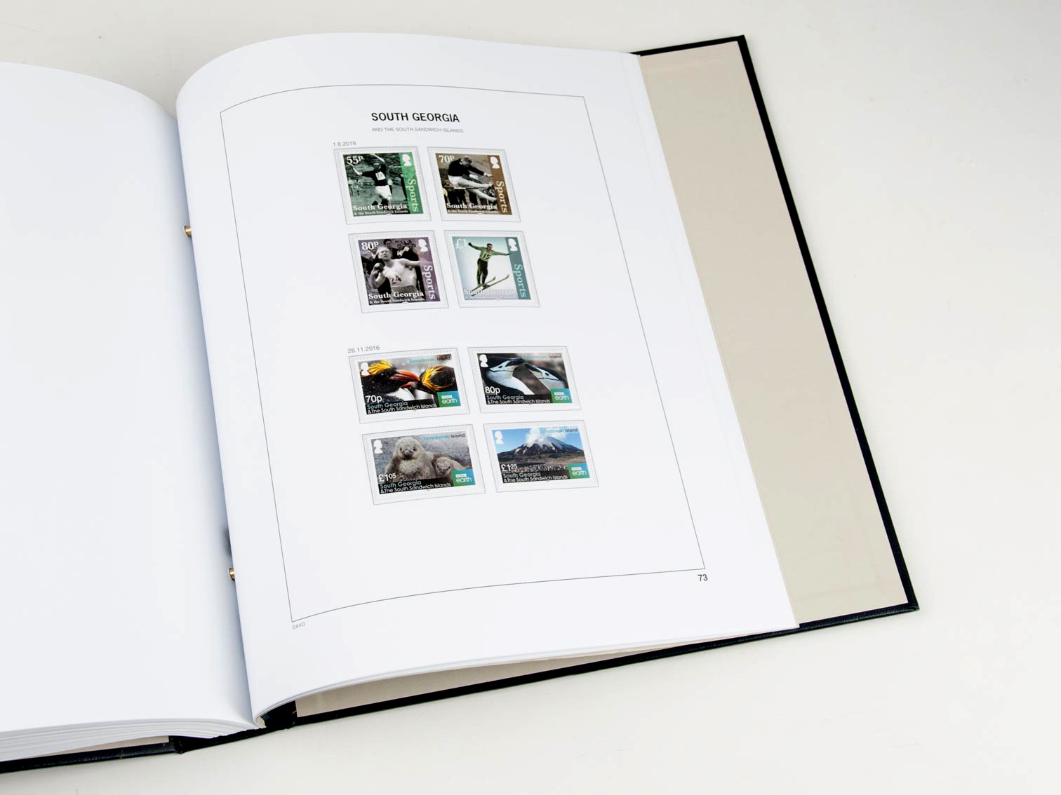 davo-luxe-falkland-dep-2016-pages-album-timbres-170g image 1