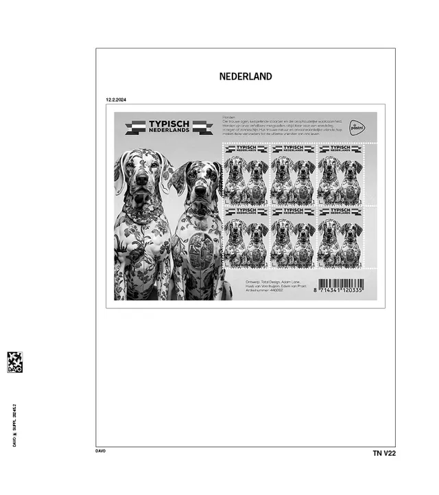 davo-luxe-typisch-nederlands-2024-feuilles-d-album-timbres image 1
