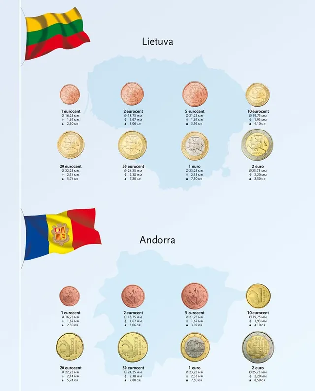 davo-kosmos-suppl-ment-euro-lituanie-andorre-2015-monnaies image 1
