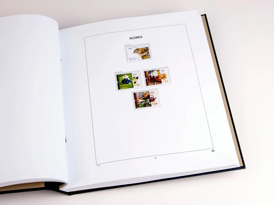 davo-luxe-a-ores-mad-re-2019-pages-album-timbres-170g image 1